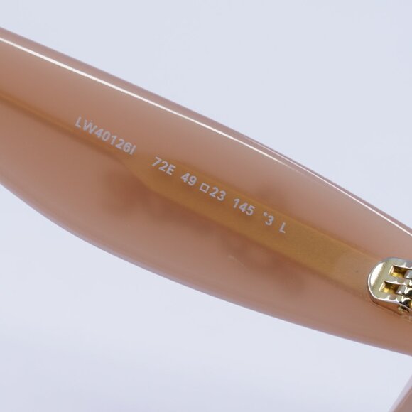 Loewe LW40126I 72E Sunglasses Pink Round Frame, Grey Lenses - Picture 5 of 10